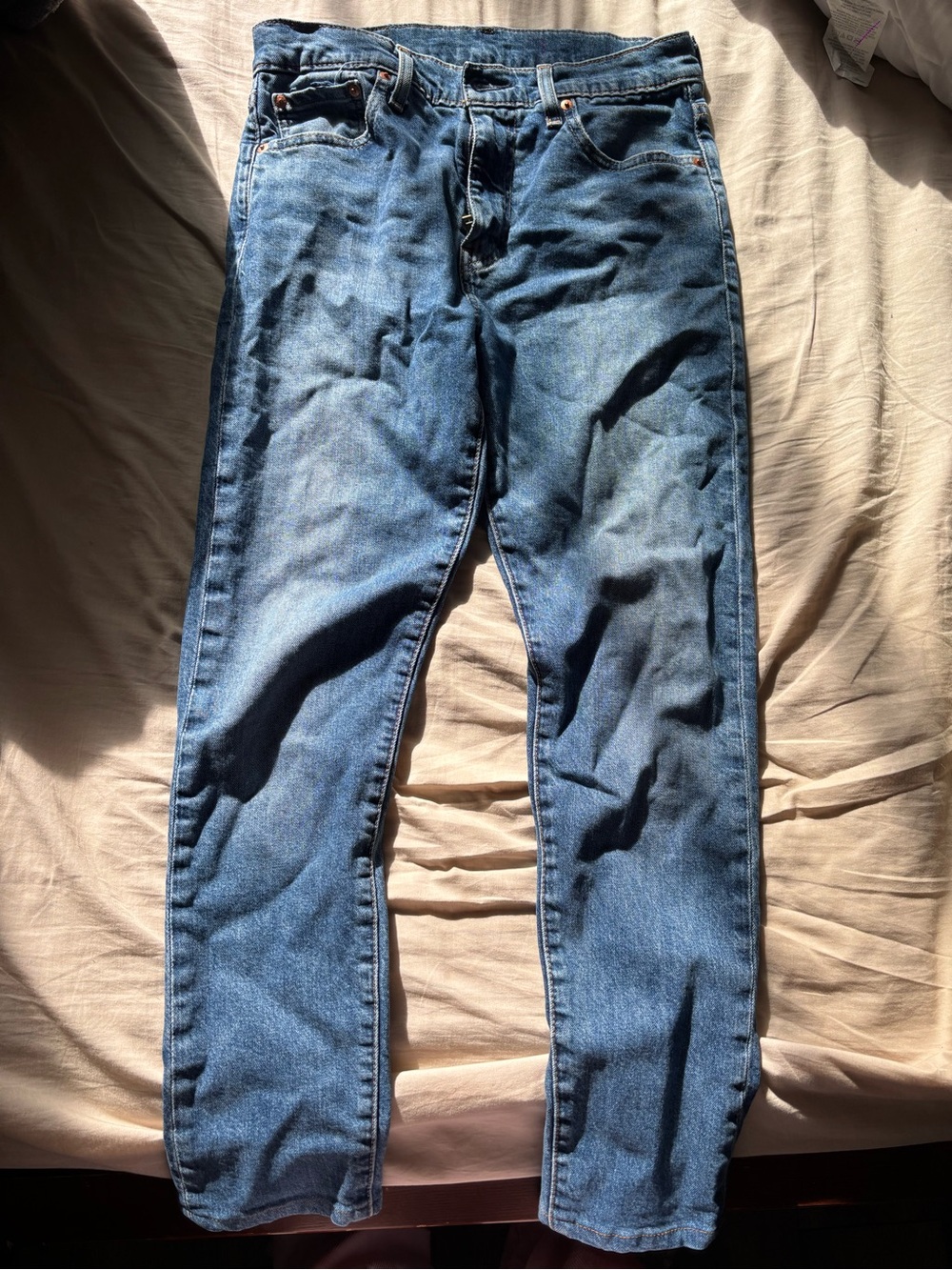 Zara Men's Medium Blue Slim Straight Jeans